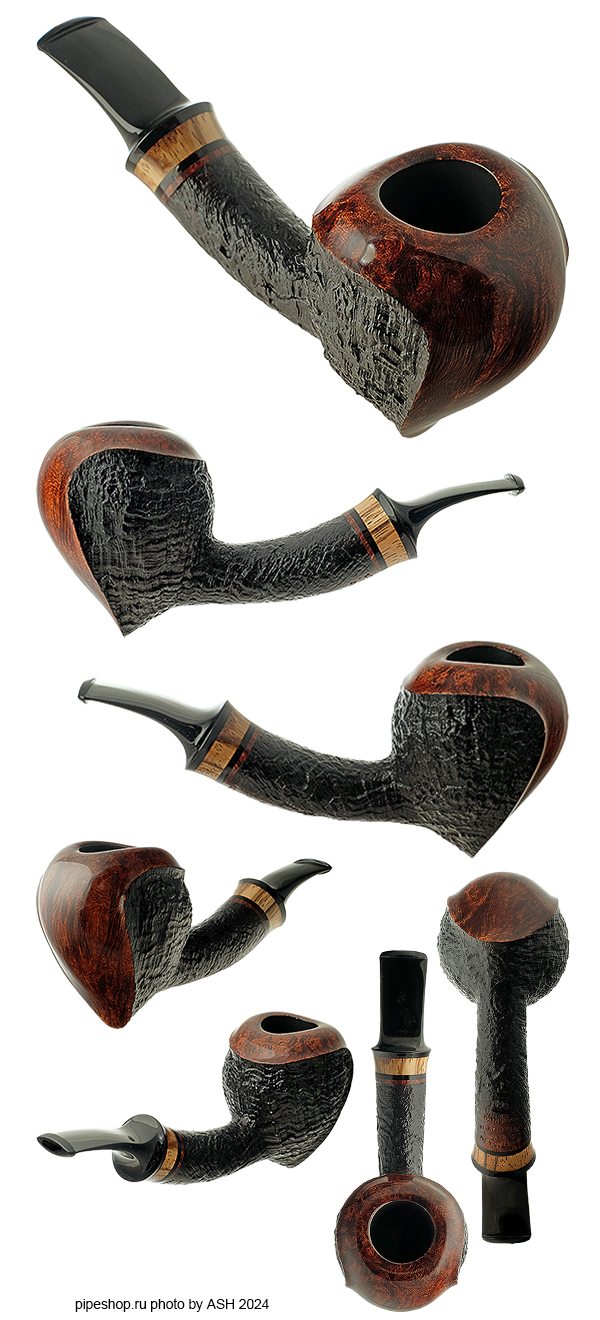  KONSTANTIN "BERK" BEREGOVOY SEMISANDBLAST BENT ACORN WITH ZEBRANO