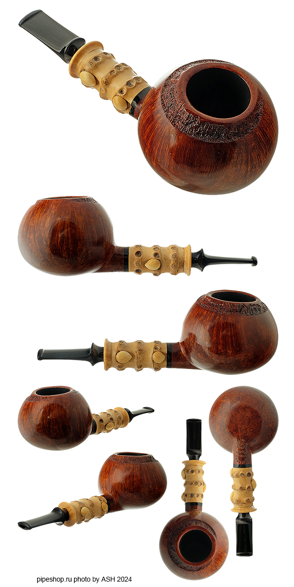   KOVALEV DOCTOR`S PIPES SMOOTH BAMBOO TOMATO Grade DOUBLE FLASH
