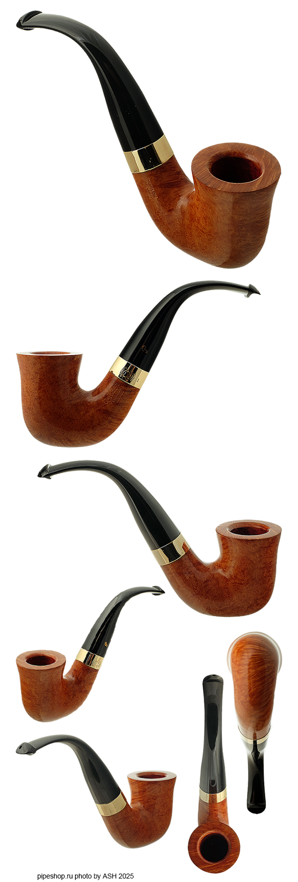   PETERSON SHERLOCK HOLMES SMOOTH SUPREME GOLD ORIGINAL XL P/Lip ESTATE NEW UNSMOKED,  9 