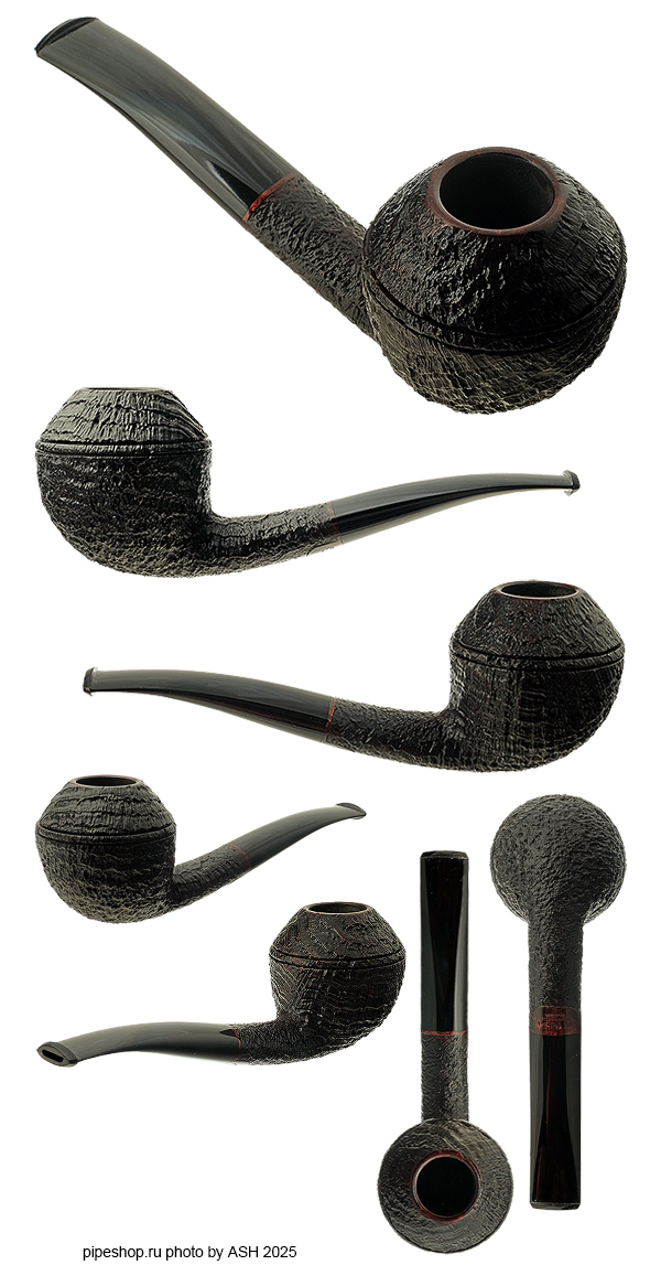   PS Studio SANDBLAST OVAL SHANK BENT RHODESIAN