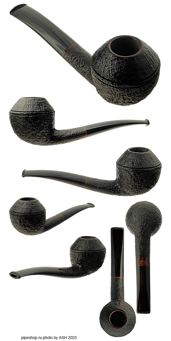   PS Studio SANDBLAST OVAL SHANK BENT RHODESIAN