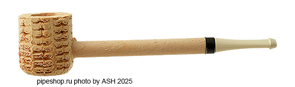   CORN COB MISSOURI MEERSCHAUM 201 SHORT STOP WHITE MOUTHPIECE