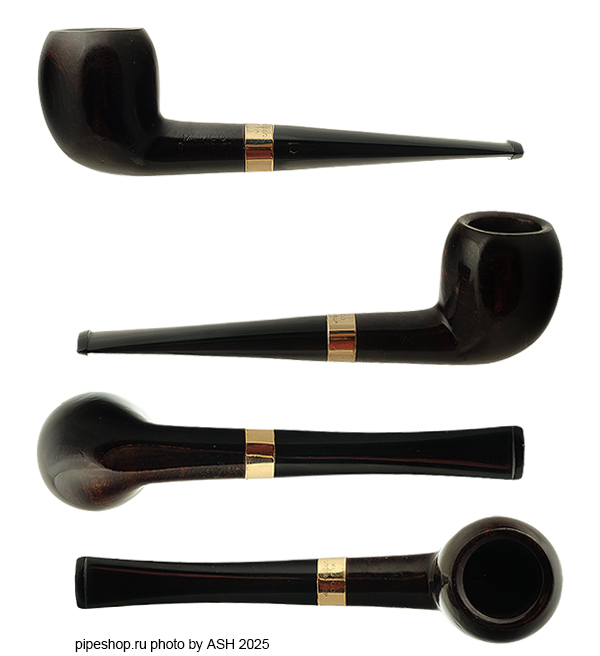   MEDICO GOLD CREST Imported Briar SMOOTH ACORN 09 WITH GOLDPLATED RING 1/30 14K RGP ESTATE,  6 