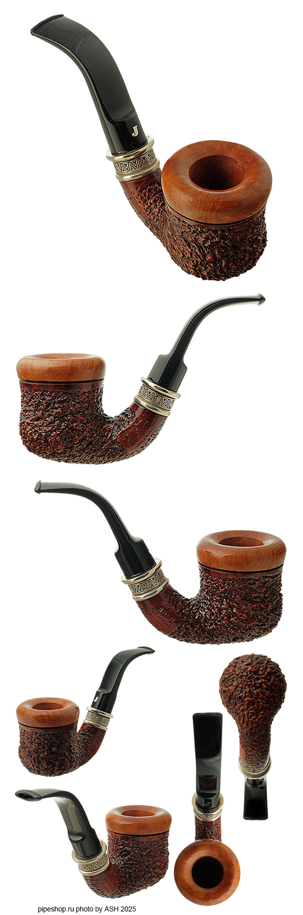   SER JACOPO DOMINA 1998 RUSTIC CALABASH 327 WITH SILVER ESTATE NEW UNSMOKED