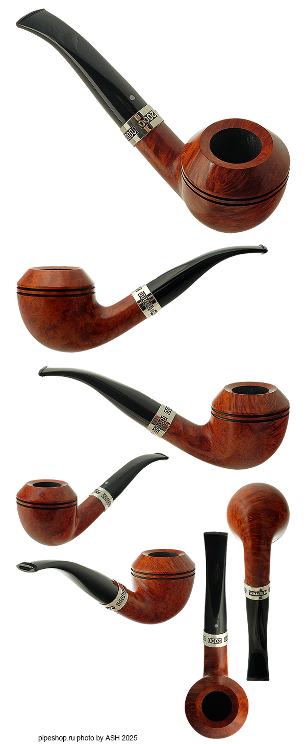   VAUEN PIPE OF THE YEAR 2000  SMOOTH BENT RHODESIAN WITH SILVER 02 ESTATE NEW UNSMOKED,  9 
