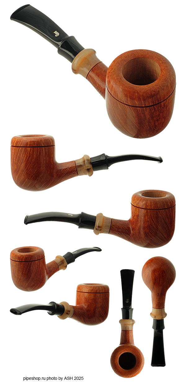   SER JACOPO SMOOTH PICTA VAN GOGH 11 BENT POT WITH HORN ESTATE NEW UNSMOKED