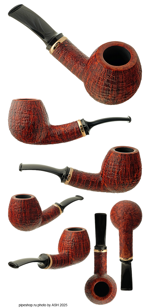 ����������� ������ �. ������� BROWN CONTRAST SANDBLAST BENT EGG WITH GILDED SILVER