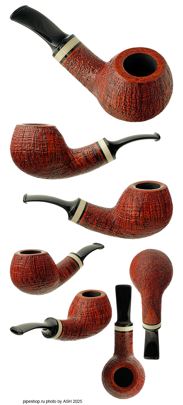 ����������� ������ �. ������� BROWN CONTRAST SANDBLAST BENT APPLE WITH MAMMOTH IVORY