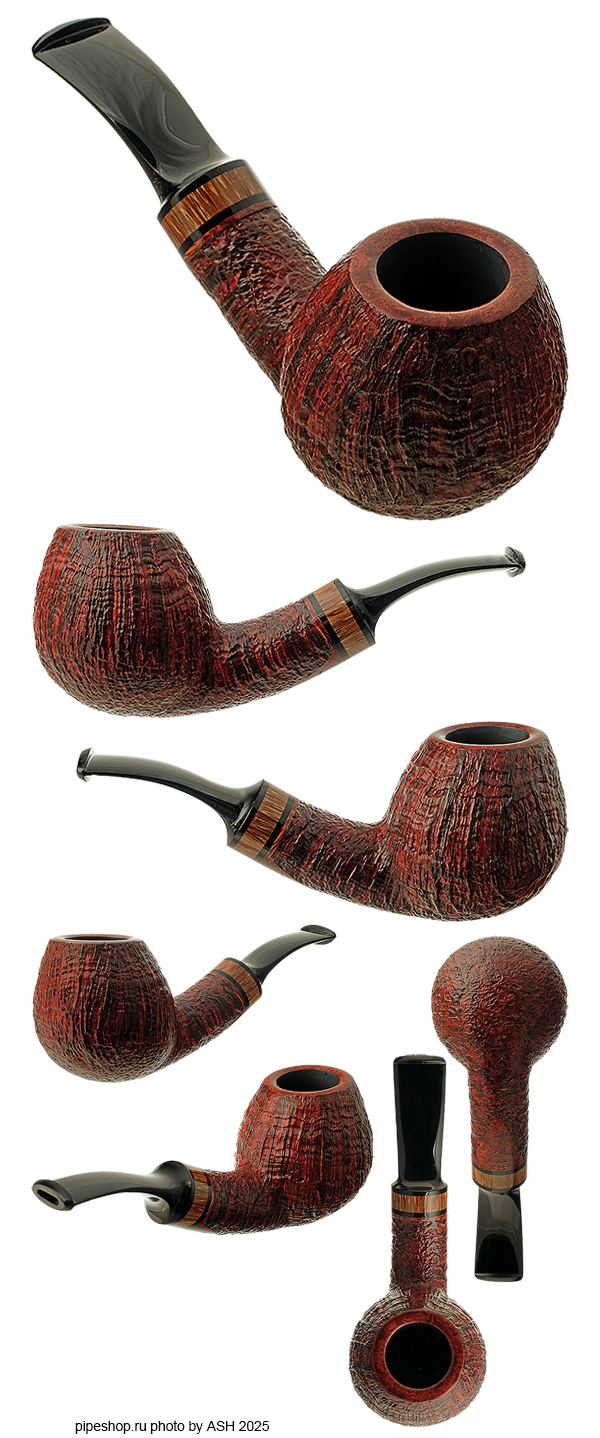 ����������� ������ �. ������� BROWN CONTRAST SANDBLAST BENT BRANDY WITH OLIVEWOOD