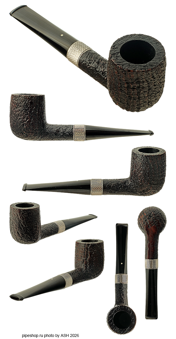 ����������� ������ DUNHILL SHELL BRIAR BILLIARD 4103 WITH SILVER (2001) ESTATE