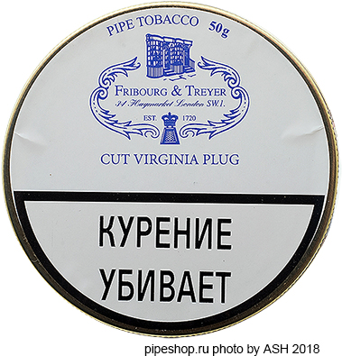 Трубочный табак FRIBOURG & TREYER "Cut Virginia Plug", банка 50 г.