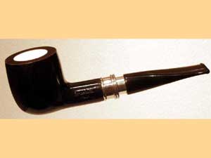   LORENZETTI Black silver ring with meerschaum 57