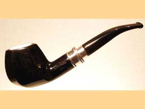   LORENZETTI Black silver ring with meerschaum 55