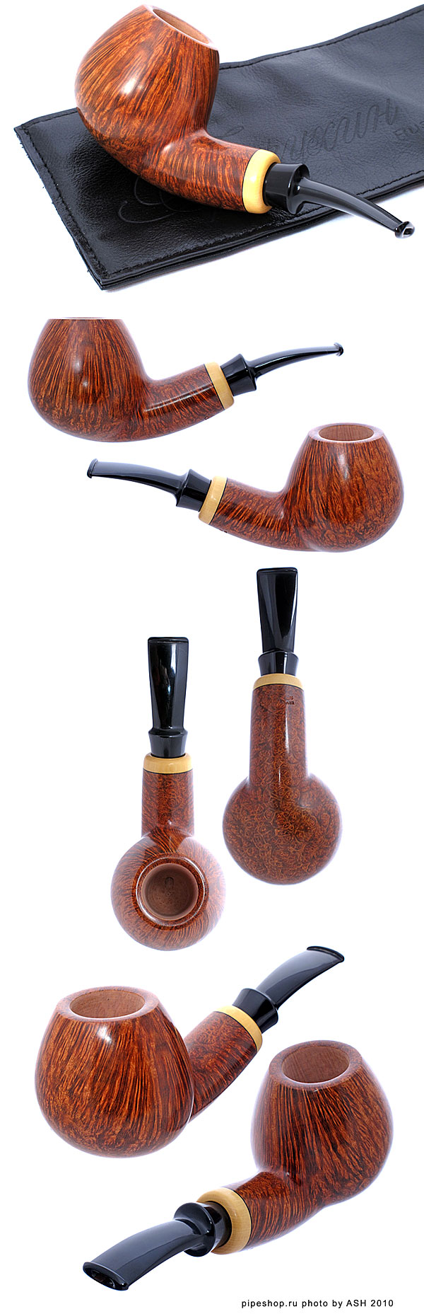����������� ������ �������� SMOOTH QUARTER BENT BRANDY WITH BOXWOOD