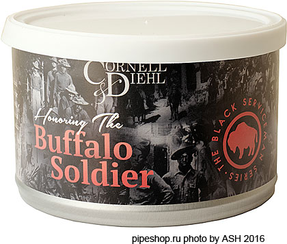   "CORNELL & DIEHL" Tinned Blends BUFFALO SOLDIER,  57 .