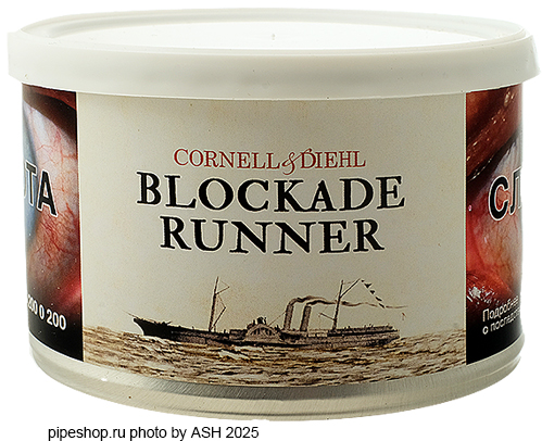   "CORNELL & DIEHL" Tinned Blends BLOCKADE RUNNER,  57 .