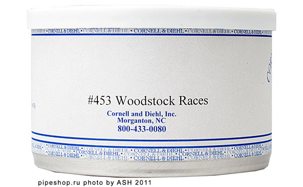   "CORNELL & DIEHL" Virginia Blends #453 WOODSTOCK RACES,  57 .