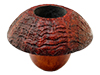   BRIARWORKS "TODD M. JOHNSON" MAG-TOP CALABASH CRIMSON BLAST LIGHT SMOOTH CAP -  