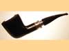   LORENZETTI BLACK MAT silver ring with meerschaum 9mm - 