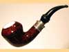   LORENZETTI DARK BROWN silver ring with meerschaum 9mm - 