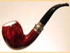   LORENZETTI DARK BROWN silver ring with meerschaum 9mm - 