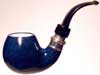   LORENZETTI DARK BLUE silver ring with meerschaum 9mm - 