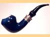   LORENZETTI DARK BLUE silver ring with meerschaum 9mm - 