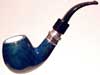   LORENZETTI DARK BLUE silver ring with meerschaum 9mm - 