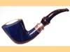   LORENZETTI DARK BLUE silver ring with meerschaum 9mm - 