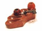 "" Q. SHELL ROSE WOOD HOLDS 5 pipes