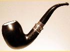   LORENZETTI Black mat silver ring with meerschaum 54