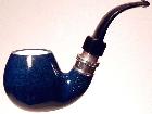   LORENZETTI DARK BLUE silver ring with meerschaum 62