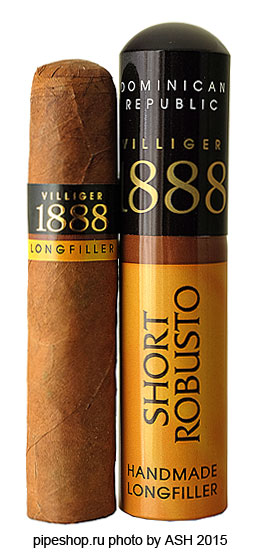  VILLIGER 1888 SHORT ROBUSTO TUBOS, 1 .