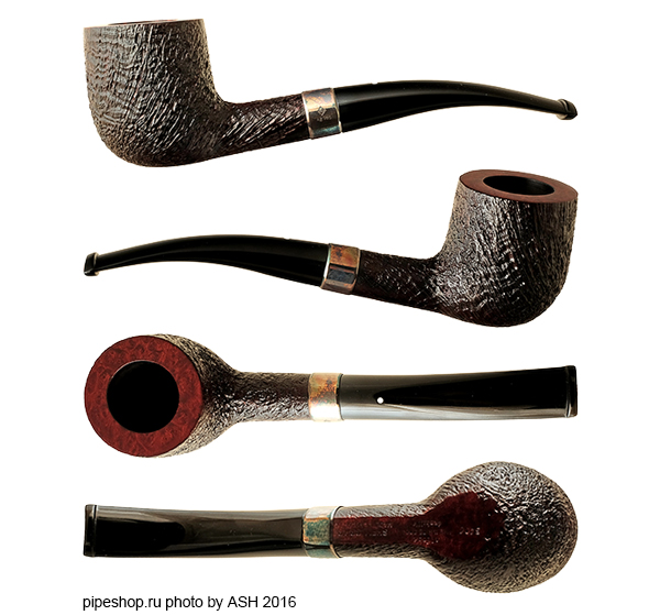   ALFRED DUNHILL`S THE WHITE SPOT SHELL BRIAR 5406 SLIGHTLY BENT POT WITH SILVER (2015)
