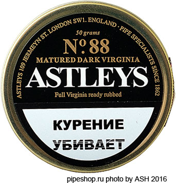   ASTLEY`S No.88 MATURED DARK VIRGINIA Full Virginia ready rubbed,  50 g.