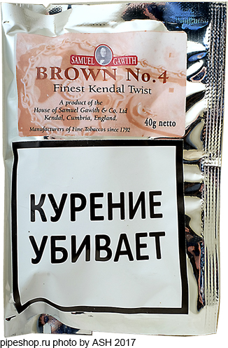   Samuel Gawith "Brown No. 4",  Zip-Lock 40 g