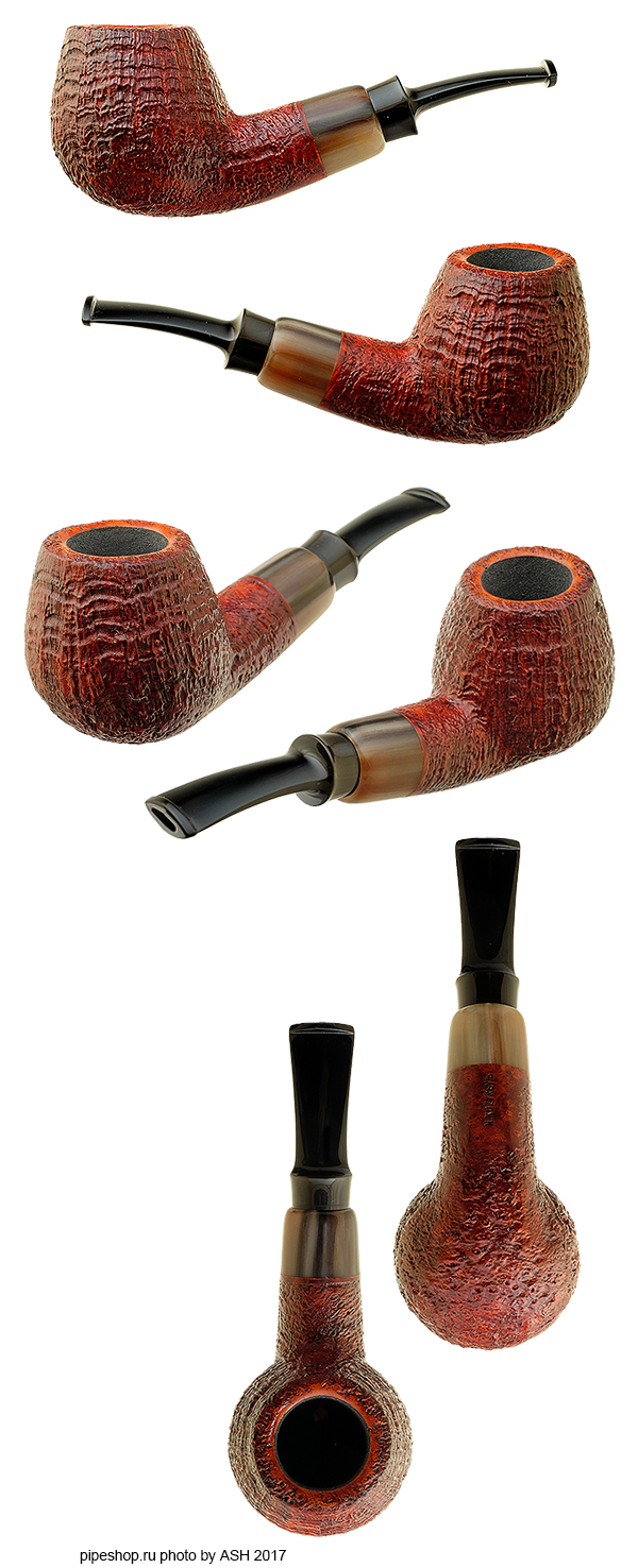   N. KOZYREV SANDBLAST BENT BRANDY WITH HORN