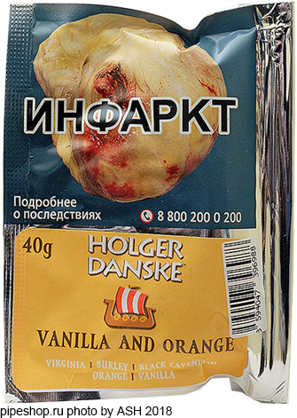   Holger Danske "VANILLA and ORANGE",  Zip-Lock 40 g