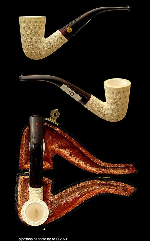   ALTINAY MEERSCHAUM CARVED BENT DUBLIN