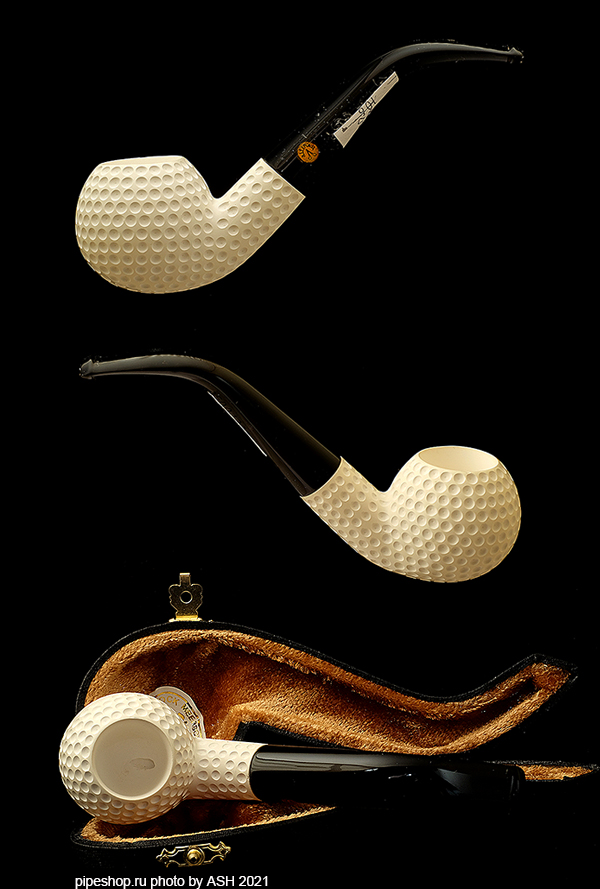   ALTINAY MEERSCHAUM GOLF-CARVED BENT APPLE