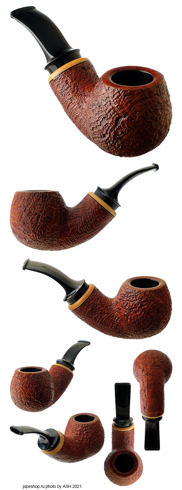    "" TAN SANDBLAST BENT APPLE WITH BOXWOOD ESTATE (2012)