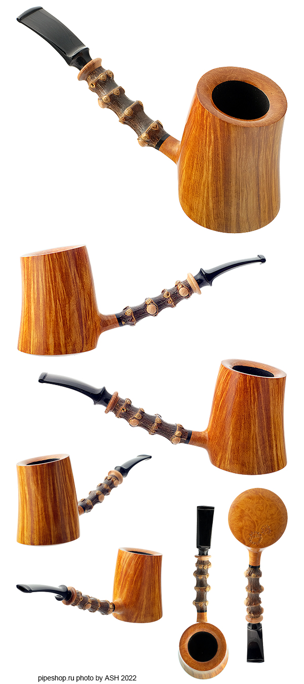   KOVALEV DOCTOR`S PIPES SMOOTH BAMBOO CHERRYWOOD Grade DOUBLE FLASH