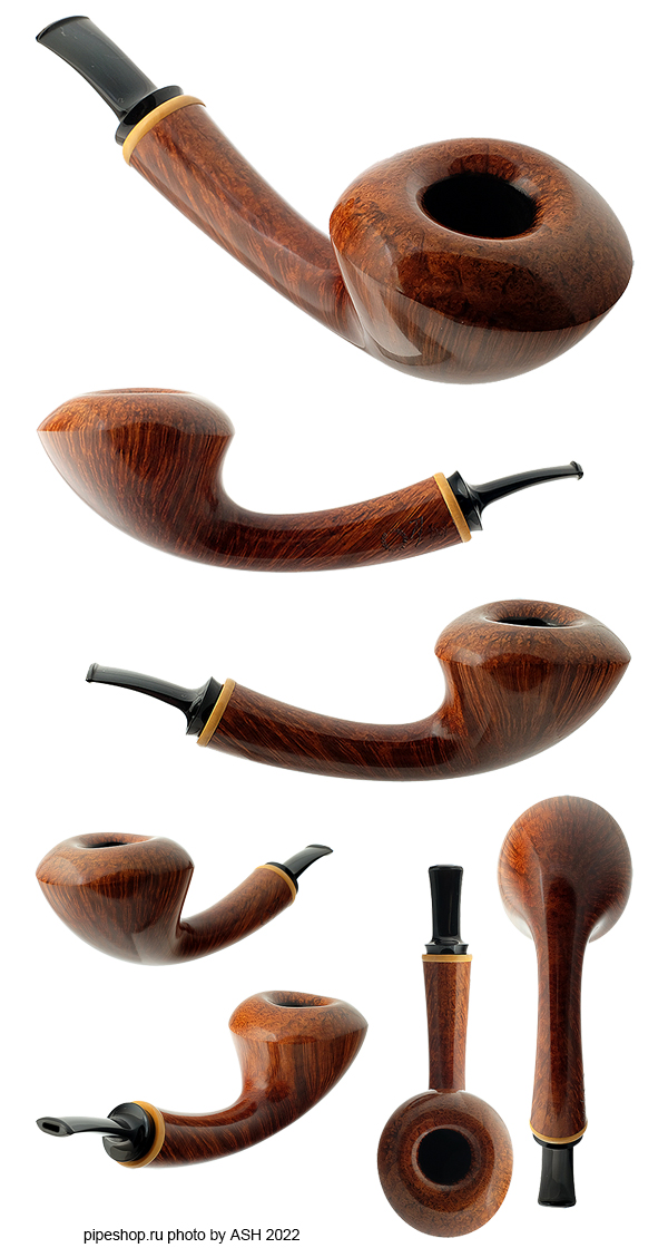   NANNA IVARSSON SMOOTH CALABASH WITH BOXWOOD 4507 ESTATE NEW UNSMOKED