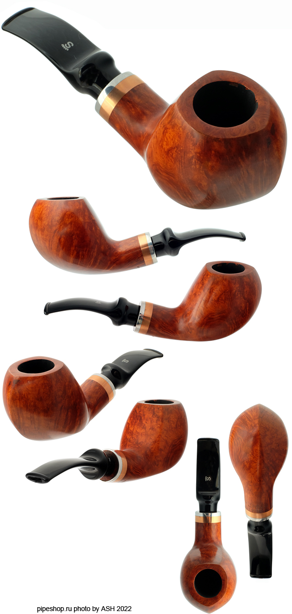   STANWELL NORDIC POL/22 SMOOTH BENT 256 ESTATE NEW UNSMOKED,  9 