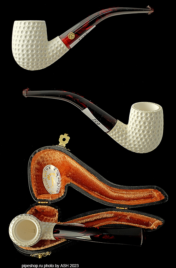   ALTINAY MEERSCHAUM GOLF CARVED BENT BILLIARD