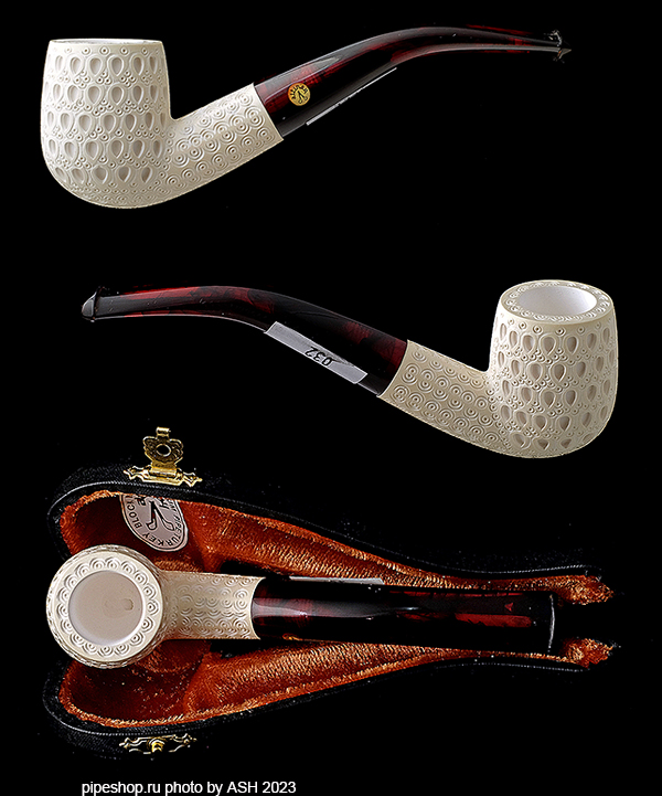   ALTINAY MEERSCHAUM CARVED BENT BILLIARD