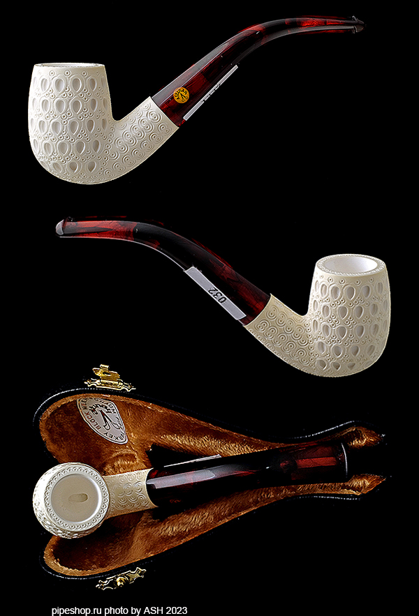   ALTINAY MEERSCHAUM CARVED BENT BILLIARD