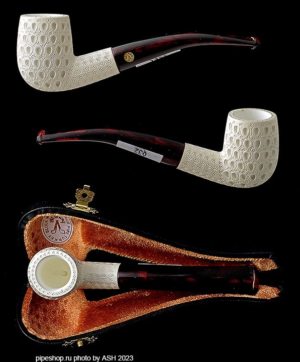   ALTINAY MEERSCHAUM RUSTIC BENT BILLIARD