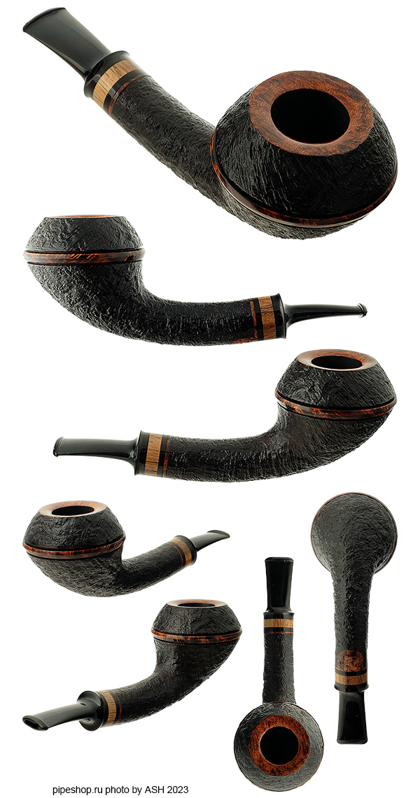   PS Studio SANDBLAST HORN RHODESIAN WITH ZEBRANO