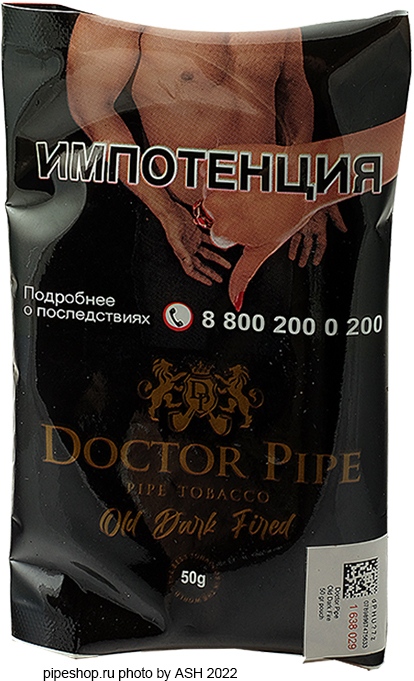   DOCTOR PIPE OLD DARK FIRED,  50 .